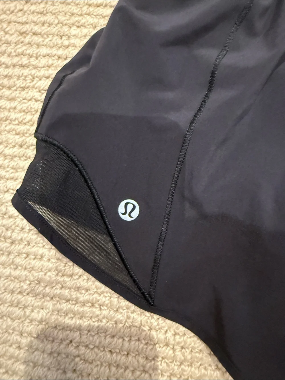 lululemon athletica Black Athletic Running Shorts